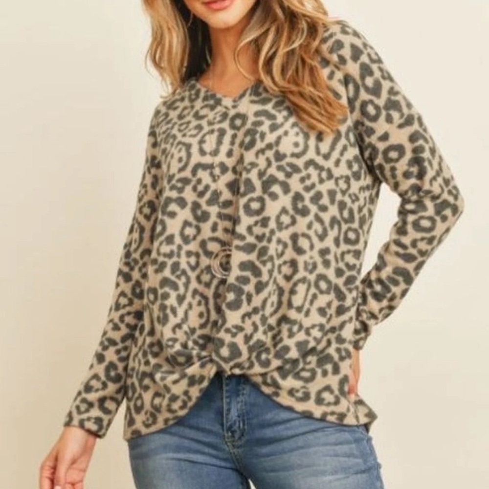 Leopard top XL
